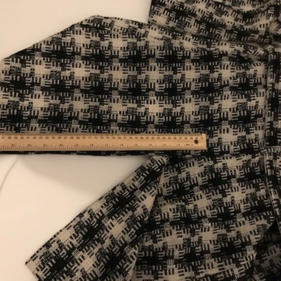 Larry Levine white/black Double-Breasted 50%wool coat ,size small - Picture 7 of 10